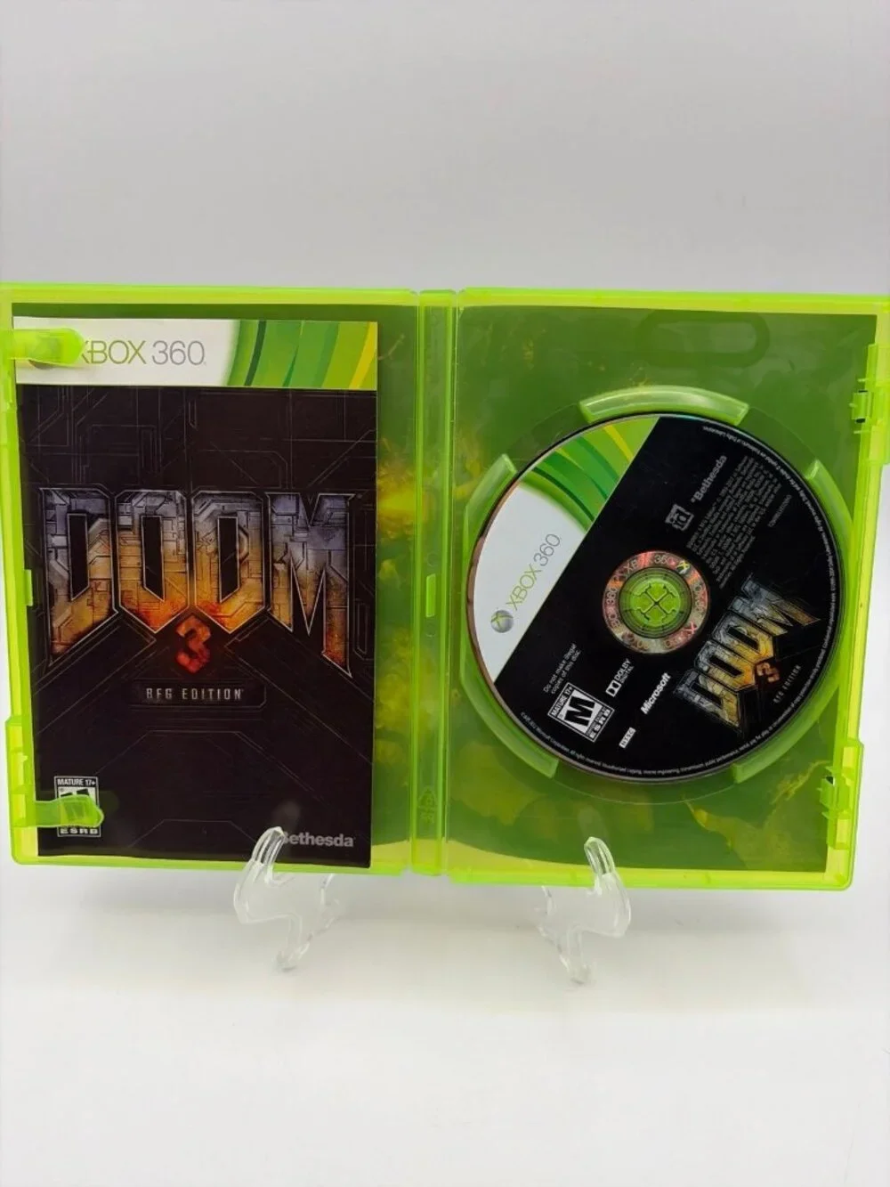 Doom 3 BFG Edition (Microsoft Xbox 360, 2012) CIB Complete w/ Manual - TESTED